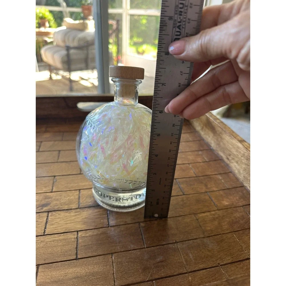 Cooperstown‎ Distillery Baseball  Empty Decanter Home Plate Base EUC